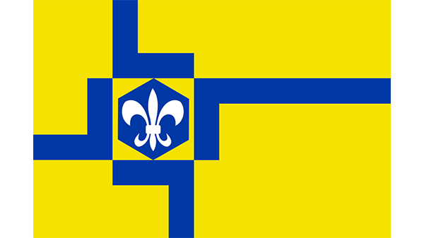 Vlag gemeente Lelystad Vlag gemeente Lelystad - in kleur op transparante achtergrond - 600 * 337 pixels